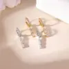 Wholesale Ion Plating (IP) 16K Gold Platinum Real Gold Plated Water Droplets 304 Stainless Steel Sexy Streetwear Waterproof Non Tarnish Drop Earrings