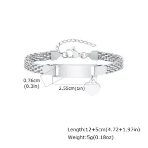 Steel Color Br-1599/Length 12 5cm, Width 5mm