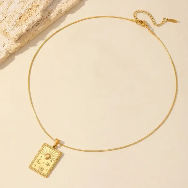 Wholesale Jewelry Casual Cute Dog Boots 304 Stainless Steel 18K Gold Plated Pendant Necklace