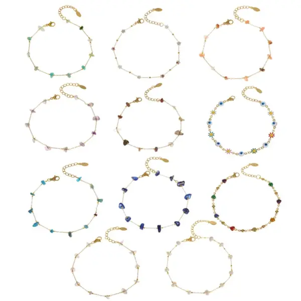 Classic Style Heart Shape Stainless Steel Irregular Knitting Bracelets