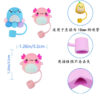 Wholesale New plush toy cartoon straw cap straw cover dust plug straw personality suitable for 10mm straw