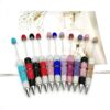 Wholesale DIY new gradient full drill pen handmade diamond beadable pen cute creative gradient rhinestone beaded ball point pen