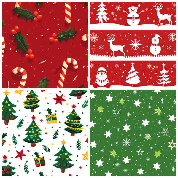 oly-a76d05ec3b5e320da940692cac01dff5 Wholesale 12 Sheets/Pack Christmas Material Paper, Gift Exchange Decorative Paper, Base Paper, Christmas Tree DIY Paper-Cut Material Pack