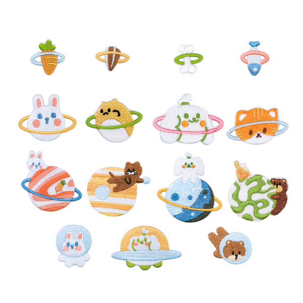 oly-a773b2ec345a4fa79ccbbd09e91d2941 Wholesale Computer Embroidered Animal Planet Cartoon Embroidered Cloth Stickers Self-adhesive Tapes Embroidered Bags Decorative Clothes Patch Stickers