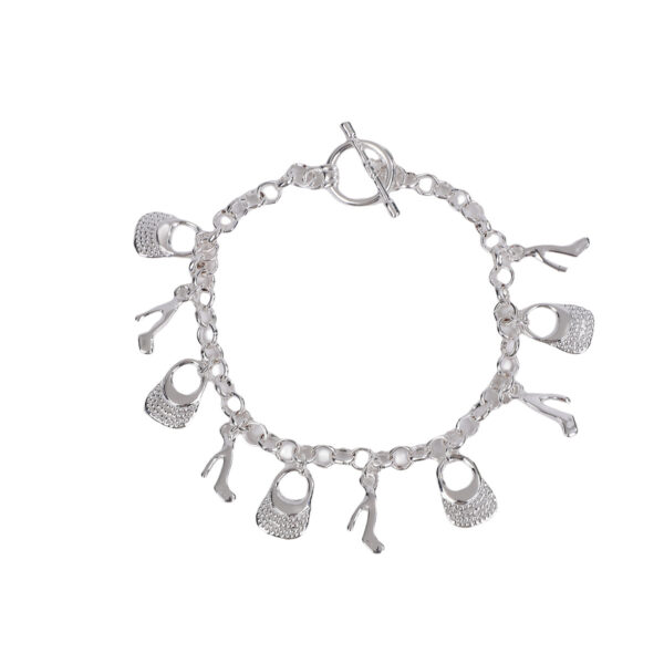 Wholesale Europe and the United States cross-border new hanging shoe bag bracelet fashion personality niche accessories supply Korean version of high-end jewelry