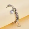 Real Gold Plated Smile Face Heart Shape Flower 304 Stainless Steel Casual Hip-Hop Waterproof Non Tarnish Bracelets