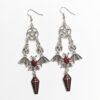 Wholesale European and American Retro Hip Hop Punk Gothic Style Bat Vampire Earrings Creative Fashion Niche Halloween Earrings