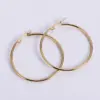 Wholesale 1 Pair Simple Style Circle Plating 304 Stainless Steel No Inlaid 18K Gold Plated Stainless Steel Earrings