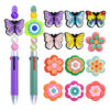 oly-a78d6f4dea176bc6606df8ecde803caf Wholesale Butterfly Flower Pen Decoration with Detachable Beads