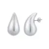 Wholesale 1 Pair Simple Style Water Droplets Plating Stainless Steel Ear Studs