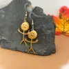 Wholesale Stainless Steel Gingerbread PVD Coated Gold Plated Casual Waterproof Non Tarnish Earrings