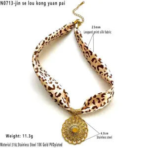 Hollow Round Pendant Necklace / Average Size