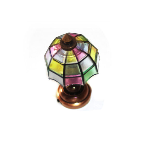 oly-a7c0a58cf765a05808db50d18ce52c36 Wholesale LED 1:12 DOLLHOUSE accessories DOLLHOUSE Tiffany table lamp will light up without power LED light toggle switch