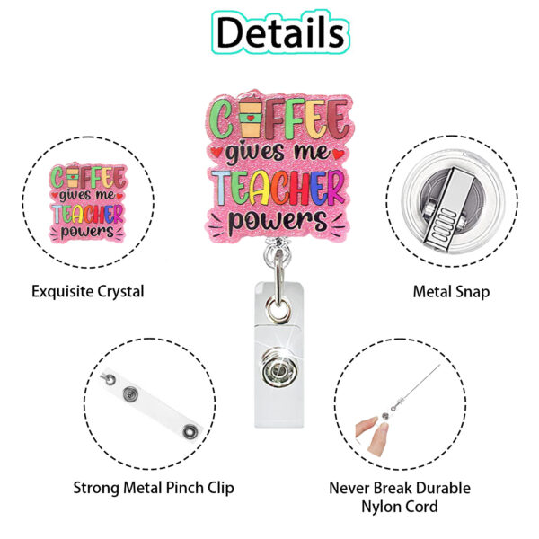 Wholesale Medical and nursing series of care-filled nurse caps, acrylic easy-open buckle, telescopic rotating doctor and nurse ID card buckle, easy-open.