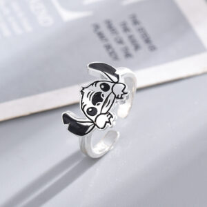 Wholesale Amazon Cross-border New Original Ring Cute Pattern Animation Protagonist Glue Dropping Seiko Opening Adjustable Ring