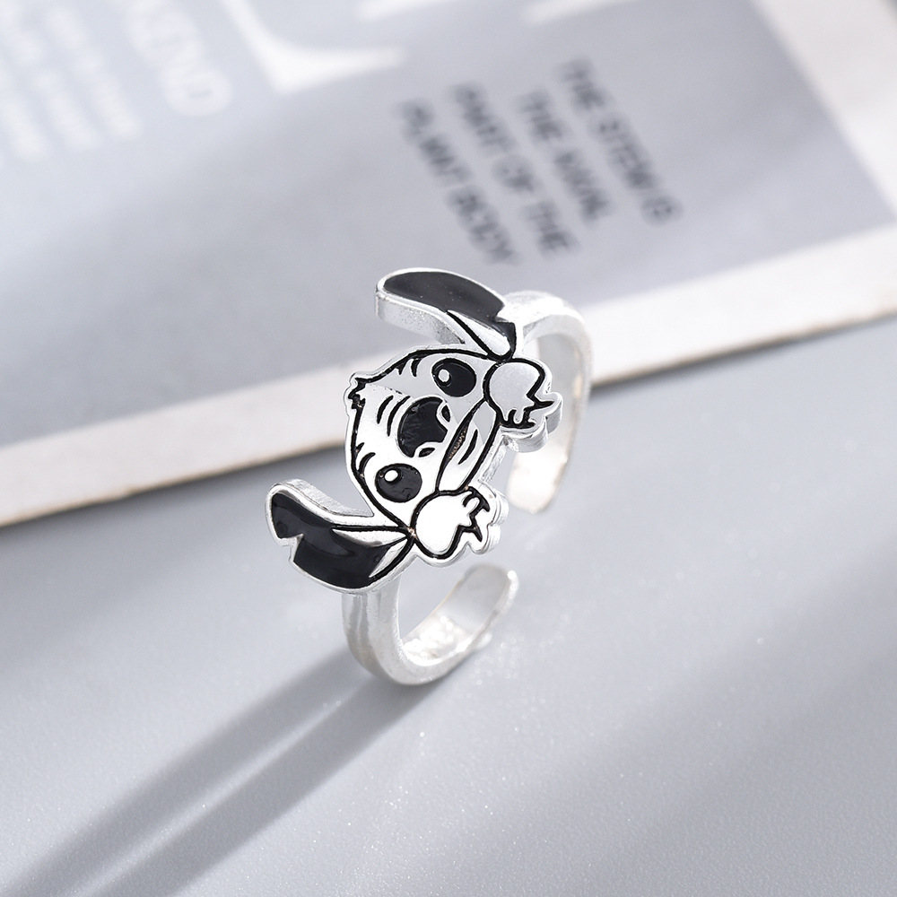 Wholesale Amazon Cross-border New Original Ring Cute Pattern Animation Protagonist Glue opping Seiko Opening Adjustable Ring