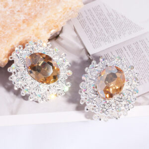 Silver+champagne oval