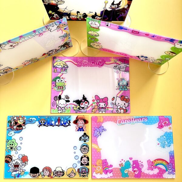 Wholesale New Acrylic Writing Board Message Board Sanrio One Piece Rainbow Bear Cross-Border Tk Us and Japan Version Hot 15cm