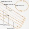 Wholesale Cross-border Europe and the United States semi-managed new fashion knot point drill zircon love bracelet 8 piece set about temperament women's jewelry