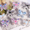 Wholesale DIY heavy-duty alloy rose and butterfly rhinestone beads with straight holes
