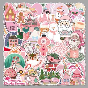 Wholesale 50pcs/pack Pink Christmas Graffiti Stickers