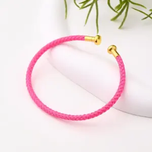 Adjustable Bracelet (Fluorescent Powder) / 3mm (Inner Diameter: 60x45mm) / 1 Strand/Package