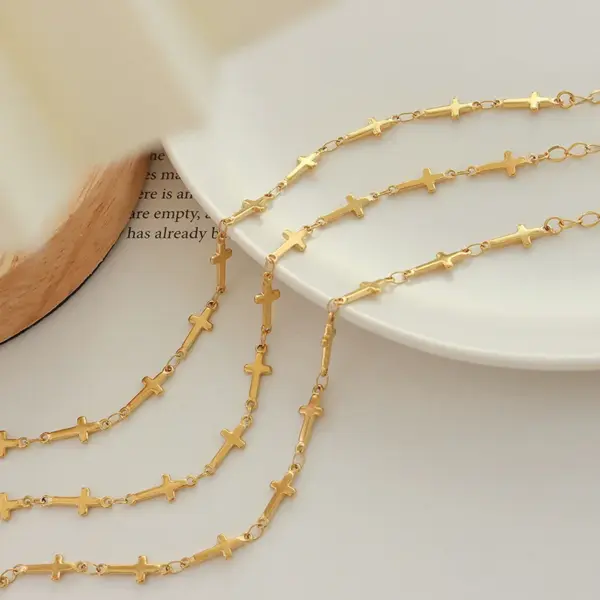 Wholesale PVD Coated Real Gold Plated 18K Gold Geometric 304 Stainless Steel Fashion Waterproof Non Tarnish 304 Stainless Steel Bracelets