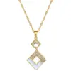 Wholesale Electroplating Golden Plated Geometric Titanium Steel Casual Titanium Steel Earrings Necklace