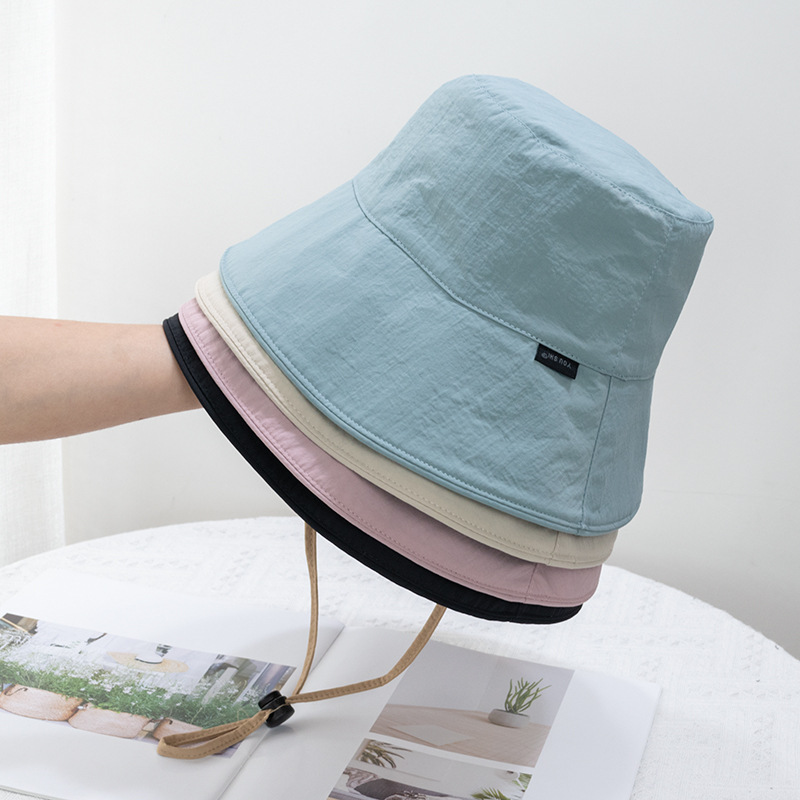 Wholesale Fisherman Hat Women's Summer Double-Sided Large Brim Anti-UV Sunscreen Hat Breathable Sun Hat for Face Small Shade Hat Trendy