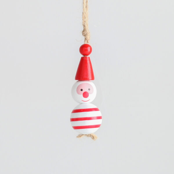 Wholesale 10pcs/pack Christmas wooden beads doll snowman wooden beads