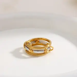 B-Three Layers-Gold Steel Gold-7