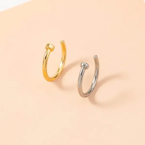 Wholesale Simple Stainless Steel Piercing U-shaped Nose Ring Piercing Nose Ornaments Wholesale Nose Pin