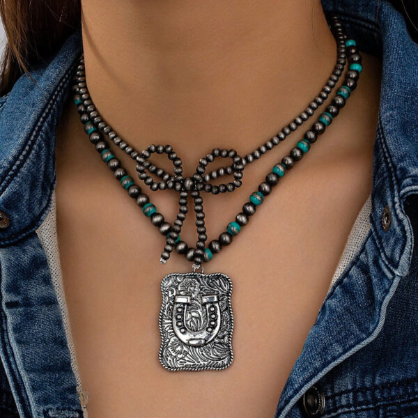 oly-a820ceefba975ca0c868390a9502712f Wholesale Western style turquoise necklace set