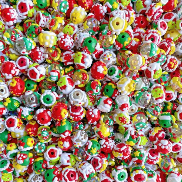 oly-a829191c6a23090f8873543ce4485bdc Wholesale Christmas 12-style Mixed DIY Hand-painted Beads