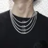 Wholesale Simple Style Round Titanium Steel Polishing Necklace 1 Piece