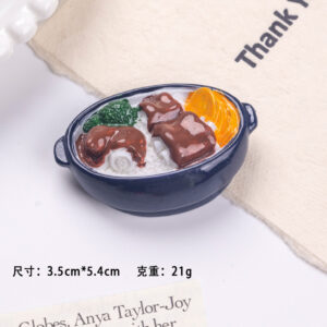 Pig trotter rice / Add black magnet