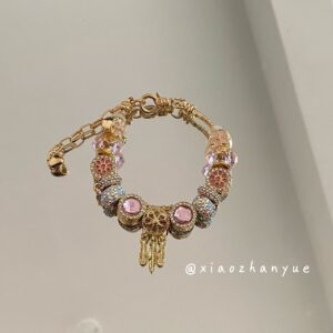 Diamond Luxury Dreamcatcher Bracelet (Lobster Clasp)