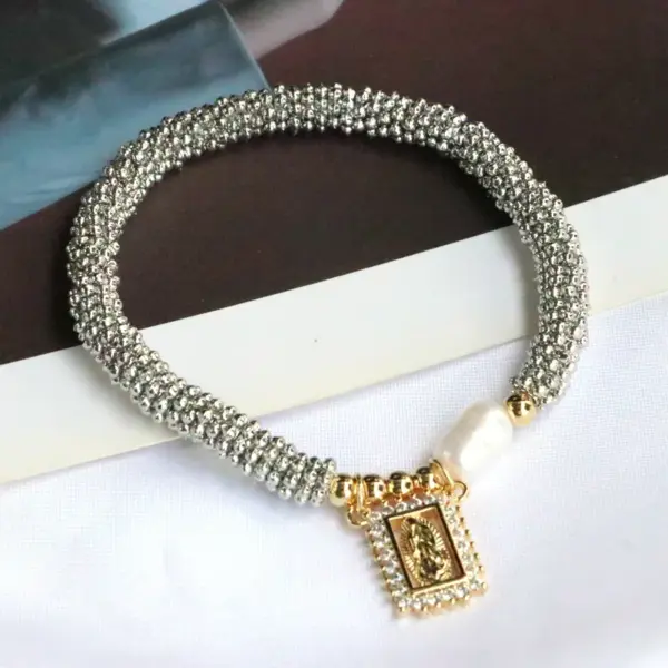 Wholesale Vintage Style Luxurious Cross Star Heart Shape Copper 18k Gold Plated Zircon Bracelets In Bulk