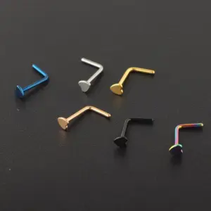 Simple Style Heart Shape Stainless Steel Nose Studs 1 Piece Nose Pin
