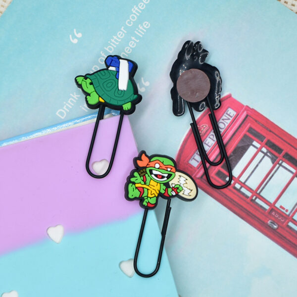 Wholesale Random 100pcs Cartoon Turtle Paperclip Bookmark OLY Exclusive