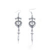 Wholesale Diablo Retro Gothic Baroque Love Bow Halloween Subculture Niche Design Earrings Earrings