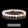 Wholesale Natural Crystal Tiger Eye Agate Single Circle Round Beads Bracelet Elegant Jewelry Simple Geometric Pattern Unisex Bracelet