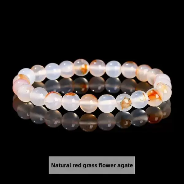 Wholesale Natural Crystal Tiger Eye Agate Single Circle Round Beads Bracelet Elegant Jewelry Simple Geometric Pattern Unisex Bracelet
