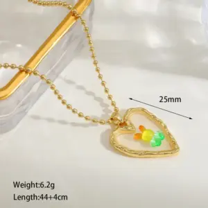 Gold/1.3*1.1cm / 44CM+4CM / Necklace 1