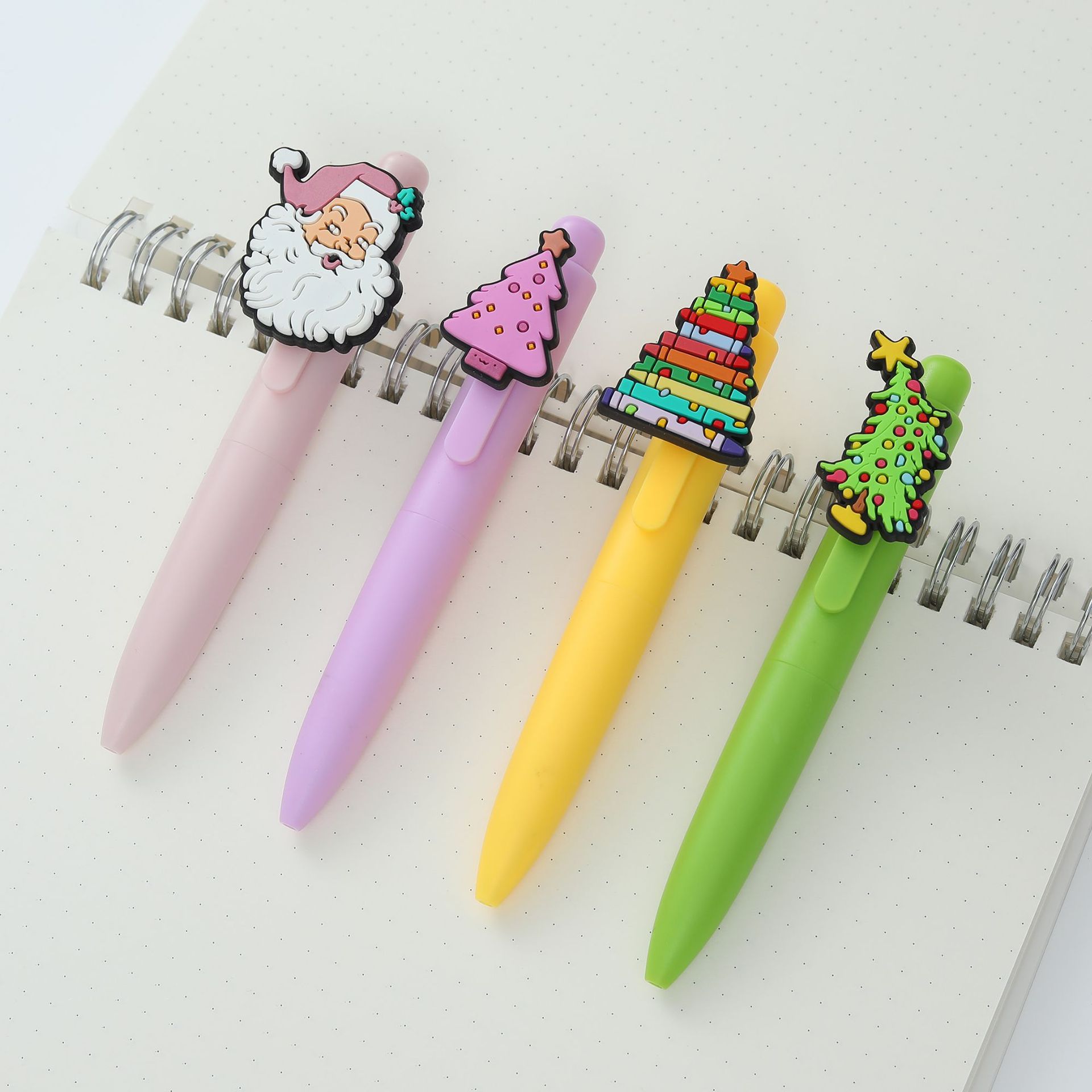 Wholesale Cute Christmas macaron stickers for pressing with a gel pen