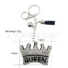 oly-a879070be497051533d9dfb5070fba17 Wholesale 4pcs Diamond-encrusted Crown QUEEEN Keychain