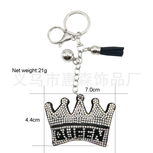oly-a879070be497051533d9dfb5070fba17 Wholesale 4pcs Diamond-encrusted Crown QUEEEN Keychain