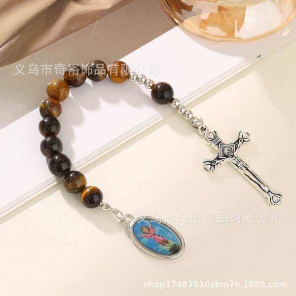 Wholesale Tiger Eye Rosary Prayer Gemstone Bracelet