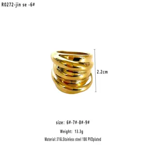 Gold Lines Multi-layer / 16mm / 6