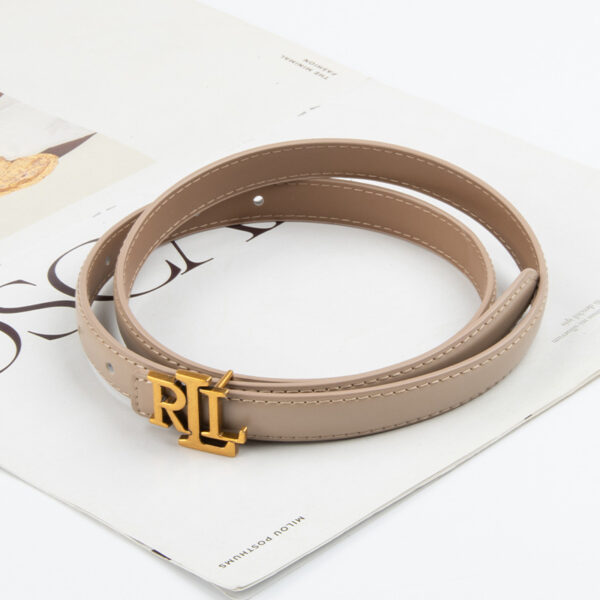 Wholesale Letter genuine leather women's thin belt cowhide belt